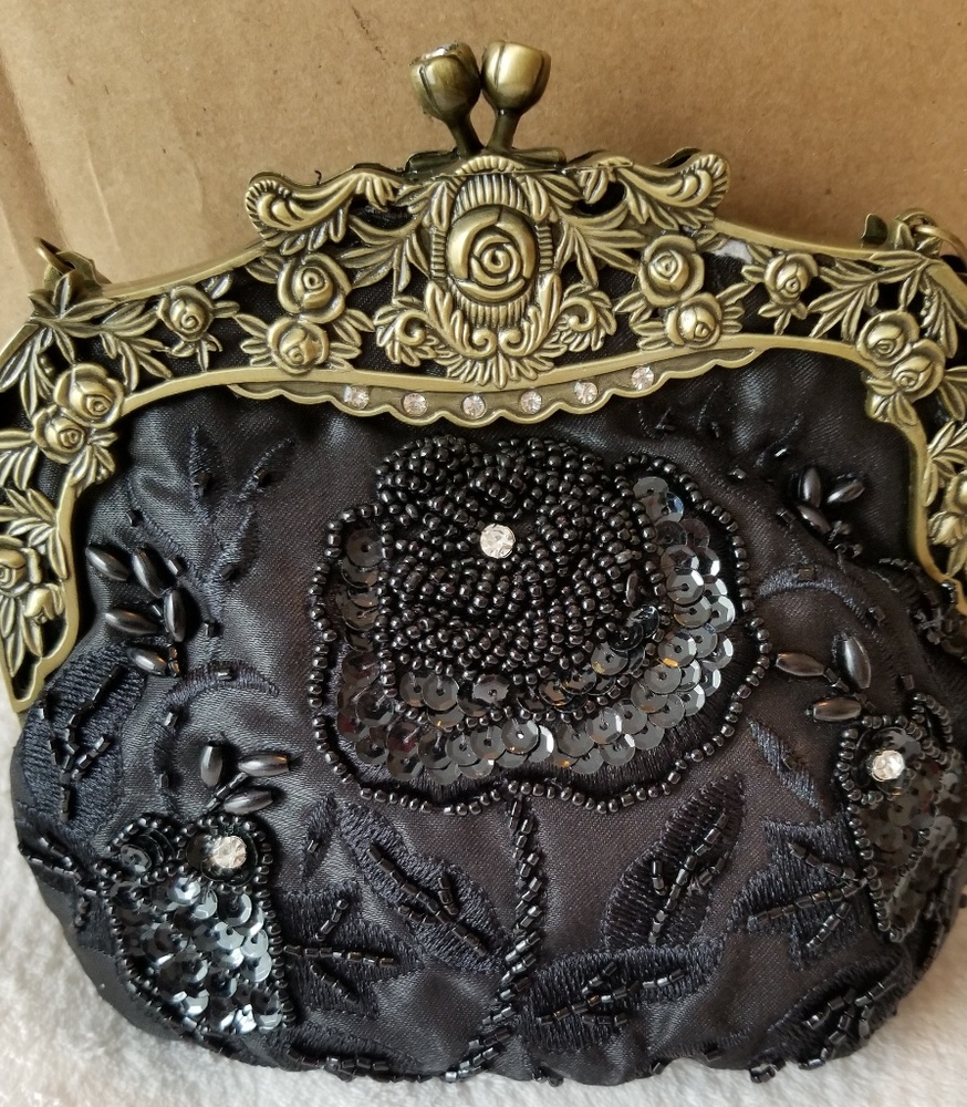 Beautiful beaded clutch purse.